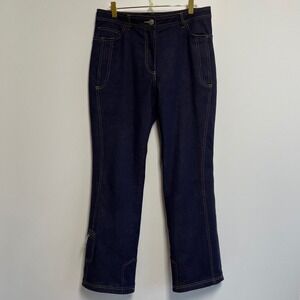 Vintage Metropolis by Couloir Dark Wash Denim Jean Ski Snowboard Pants Womens 10